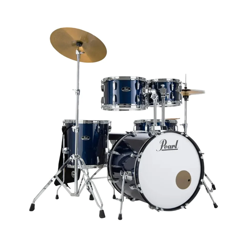 Pearl Roadshow 20" 5-Piece Fusion Drum Kit w/Hware & Cymbals (Royal Blue Metallic)