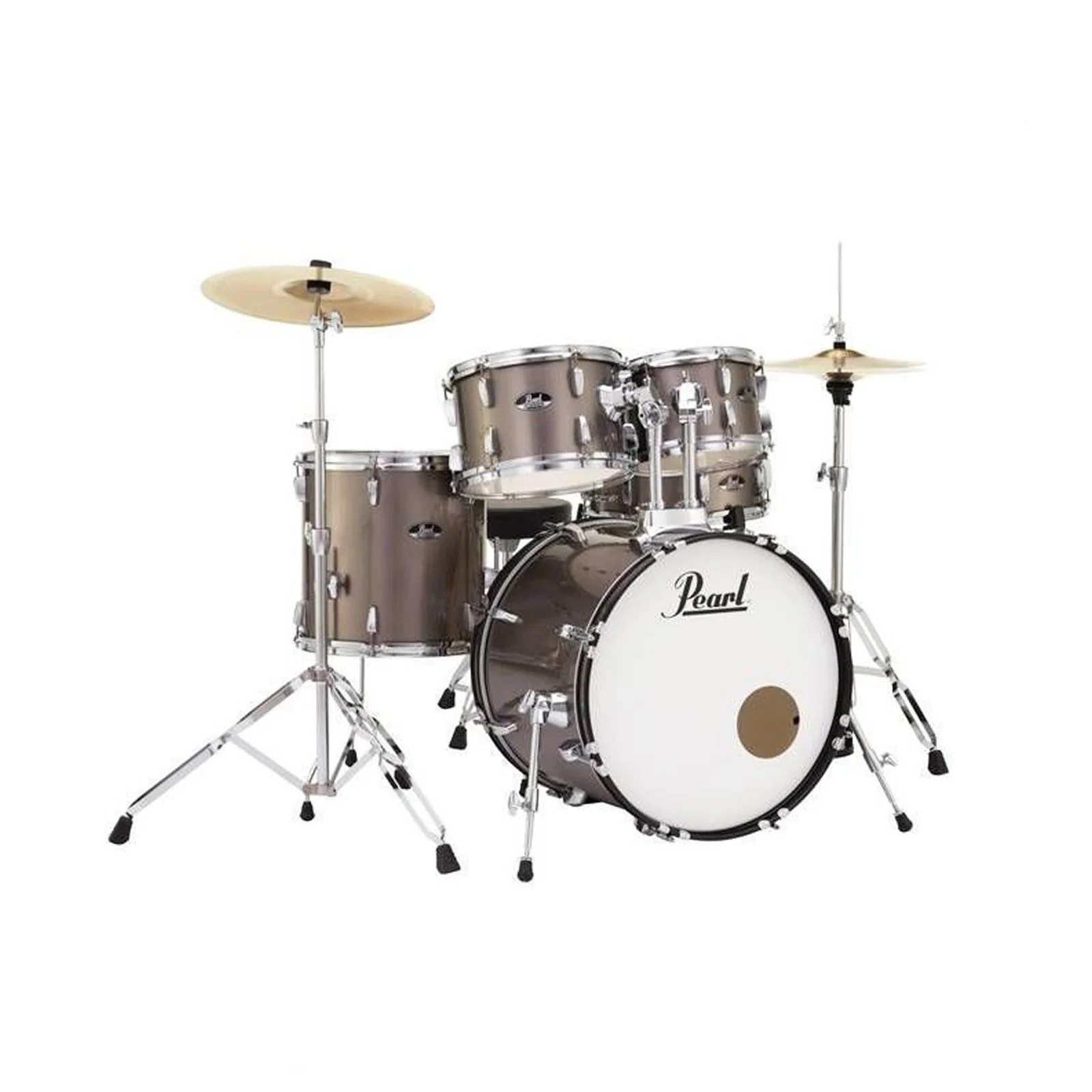 Pearl Roadshow 20" 5pc Fusion Drum Kit w/ Hardware & Cymbals (Bronze Metallic)