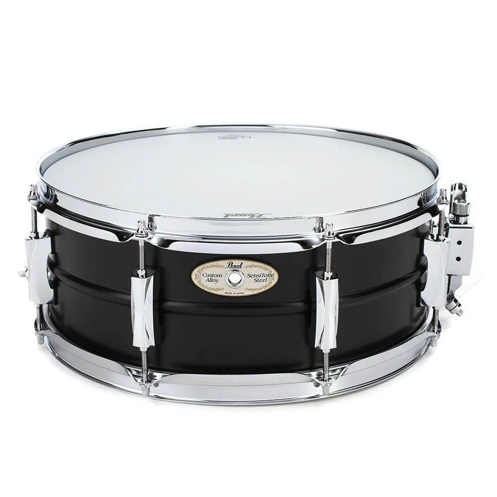 Pearl Sensitone 14" x 5.5" Steel Snare Drum (Matte Black Ltd Edition)