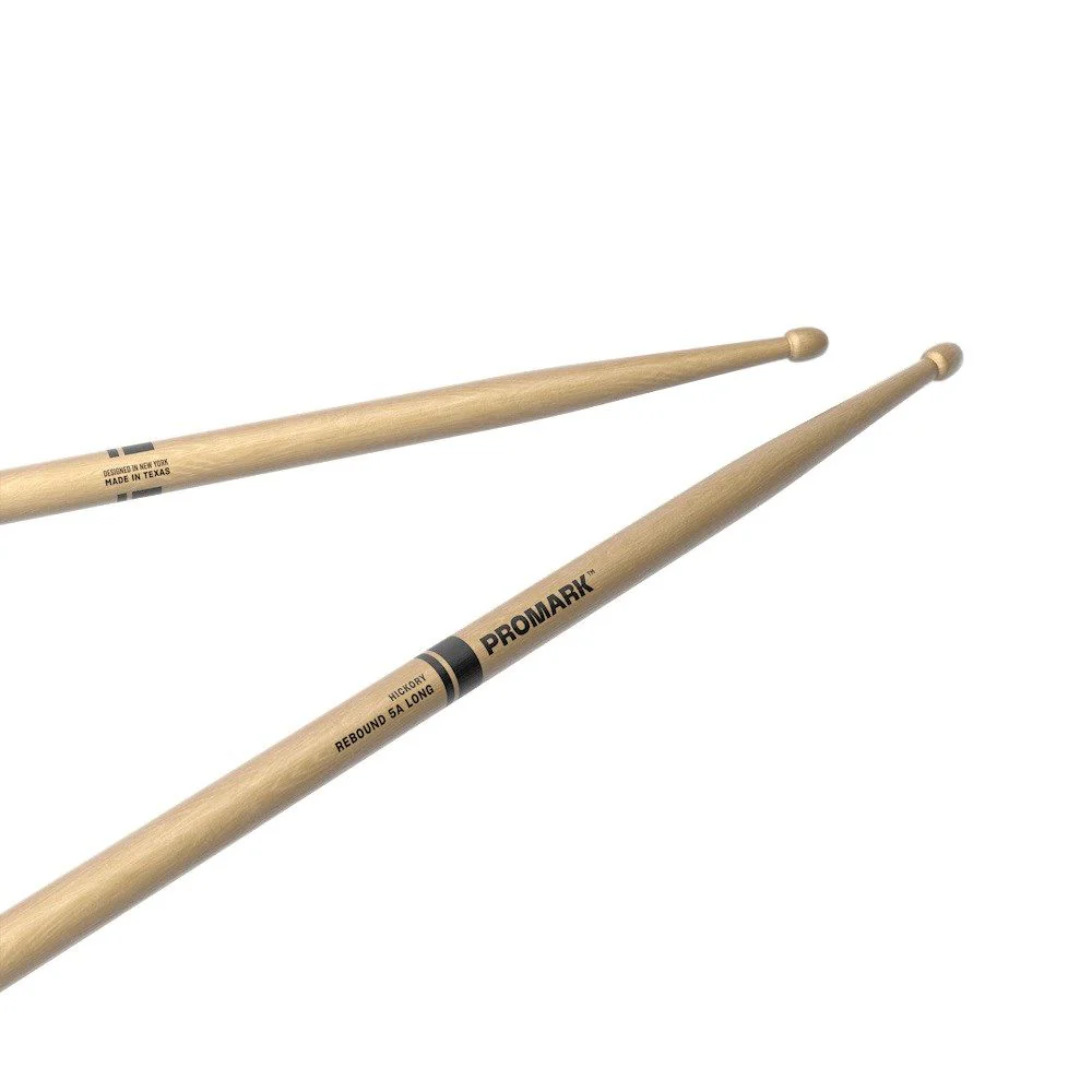 ProMark Rebound 5A Long Hickory Drumstick Acorn Wood Tip