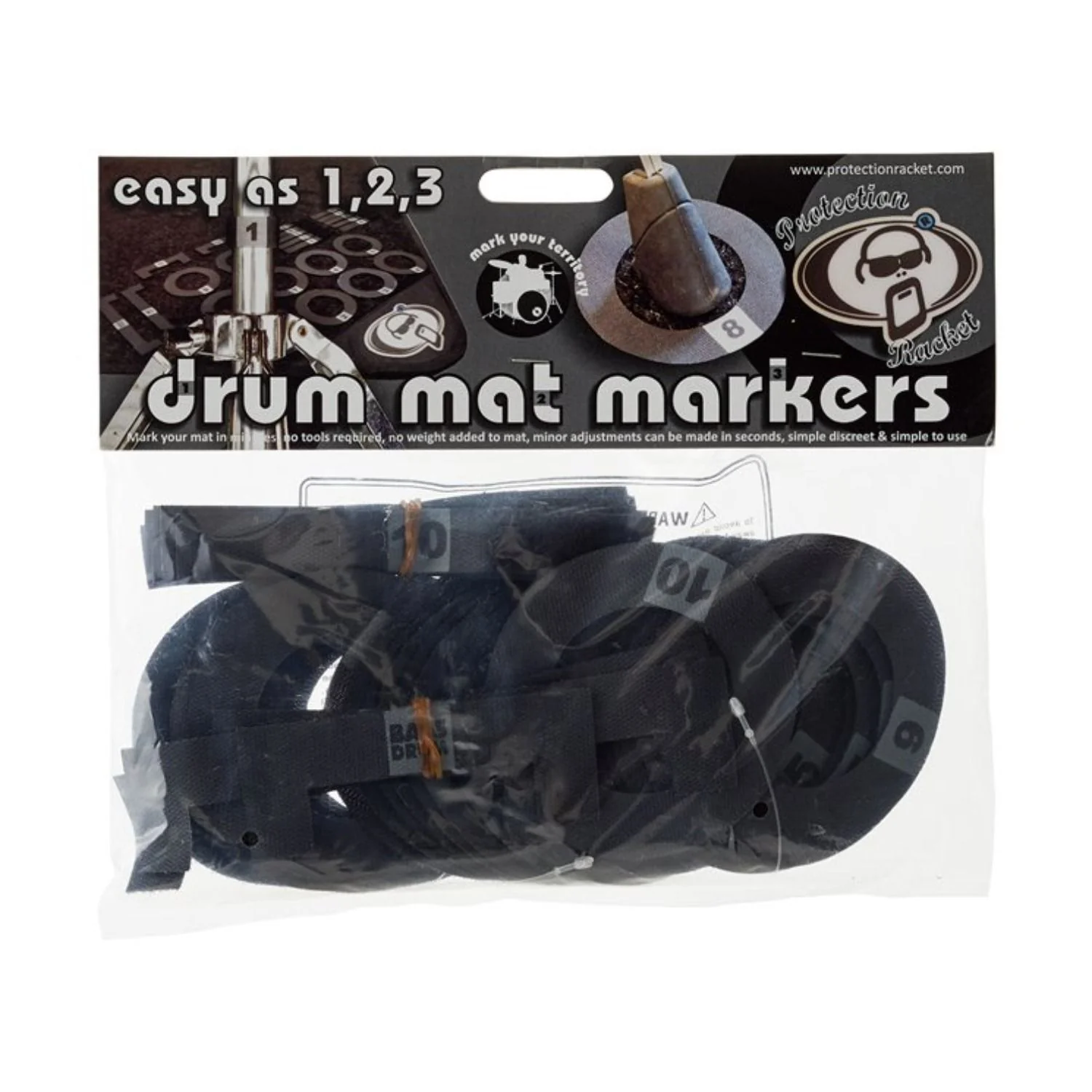 Protection Racket Drum Mat Marker Pack Numbered