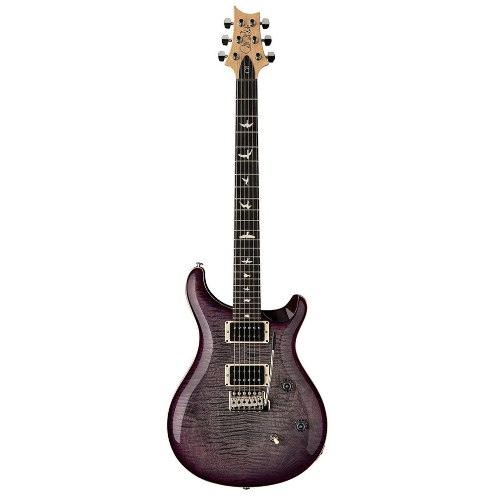 PRS CE24 Bolt-On Maple Neck Electric Guitar (Faded Grey Black Purple Burst) w/ Gig Bag
