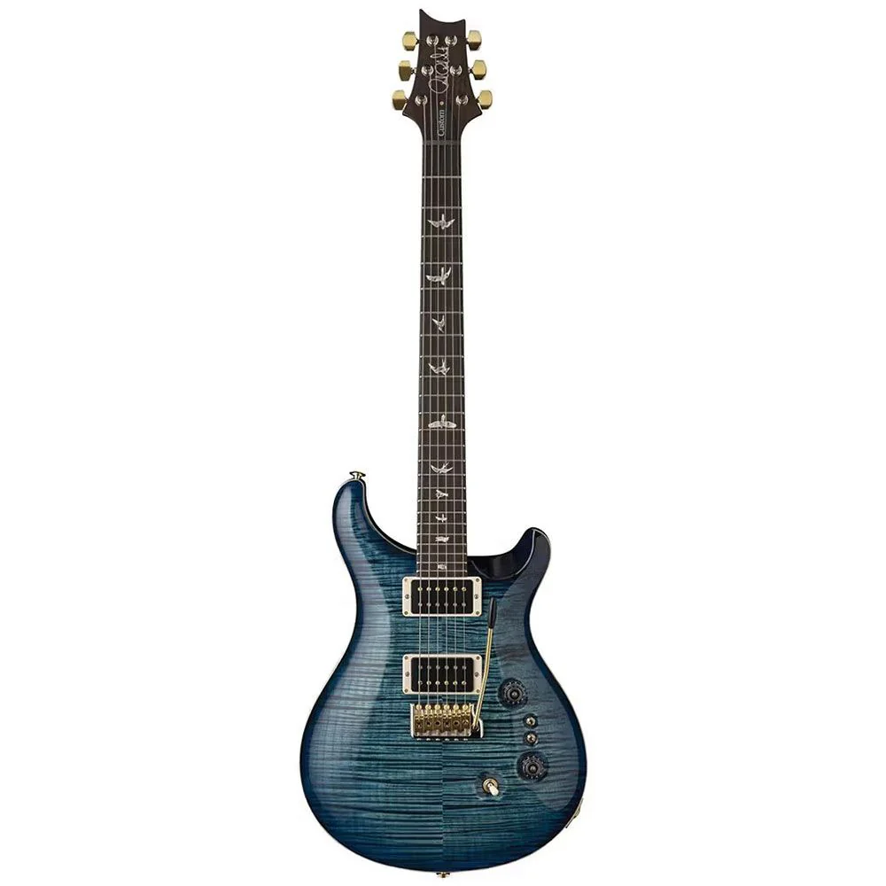 PRS Custom 24-08 10 Top w/ Pattern Thin Neck (Cobalt Smokeburst) inc Hard Case
