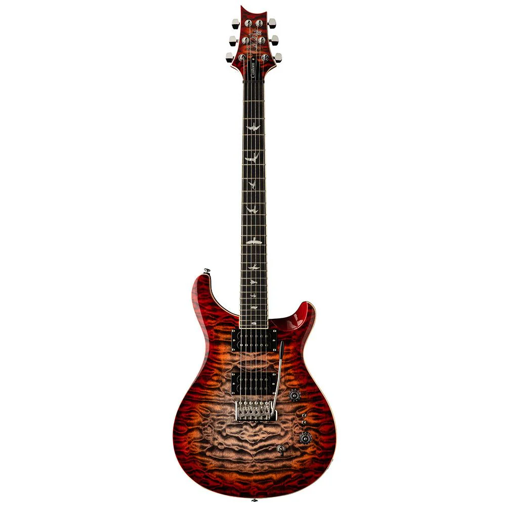 PRS SE Custom 24-08 Quilt (Charcoal Cherry Burst) inc Gig Bag