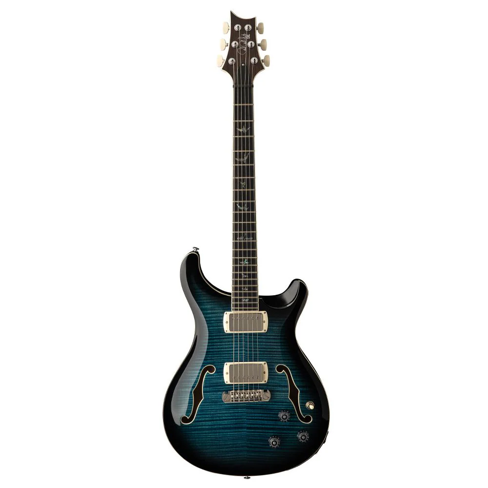 PRS SE Hollowbody II Piezo (Peacock Blue Burst) inc Gig Bag