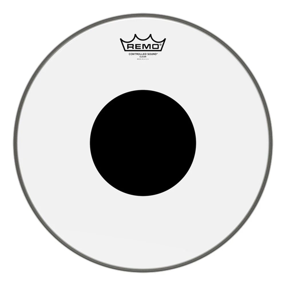 Remo CS-0110-10 Controlled Sound Coated Bottom Black Dot Drumhead, 10”
