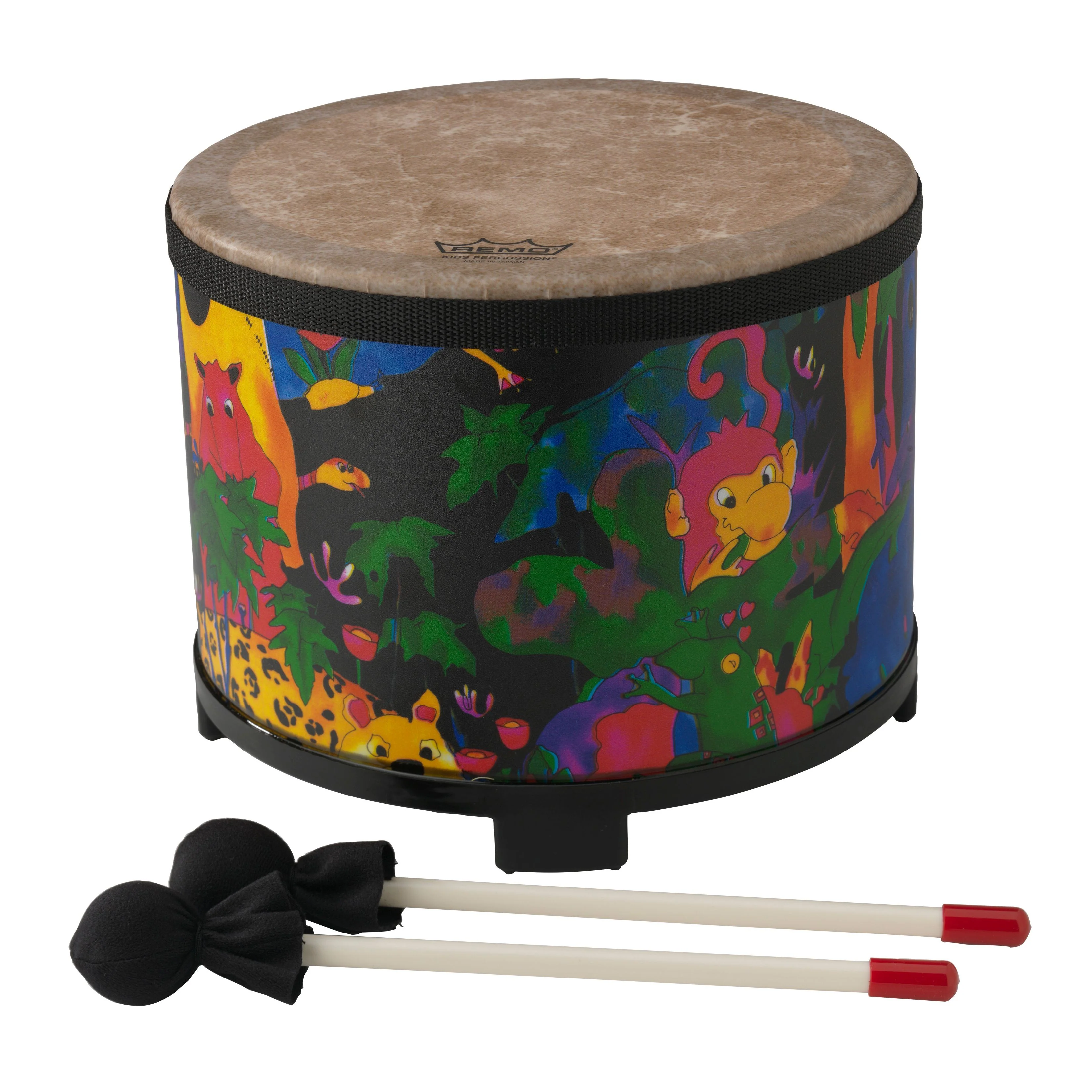 Remo Drum Kids Percussion 10" Floor Tom Rain Forest