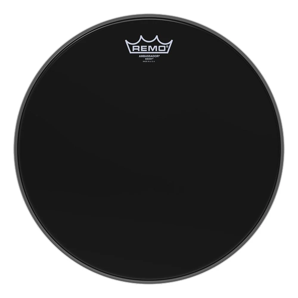 Remo ES-1022-00 Ambassador Ebony Bass Drumhead, 22"