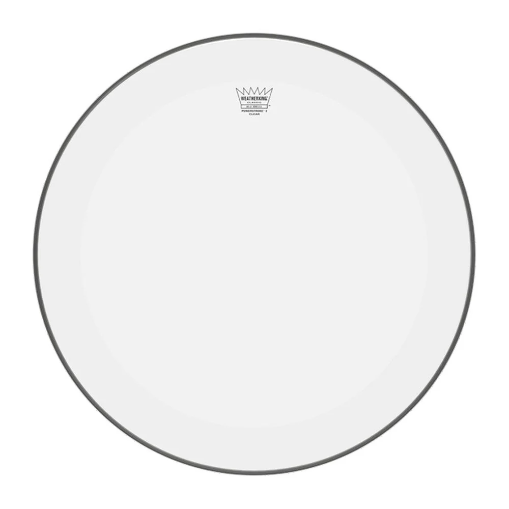 Remo P3-1318-C2 Powerstroke P3 Clear Bass Drumhead, 18" w/ Falam Patch