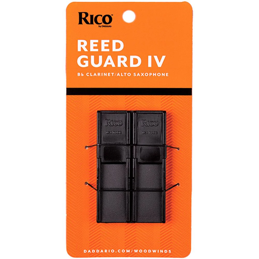 Rico Reed Guard IV Clarinet/Alto Reed Holder Holds 4 - Black