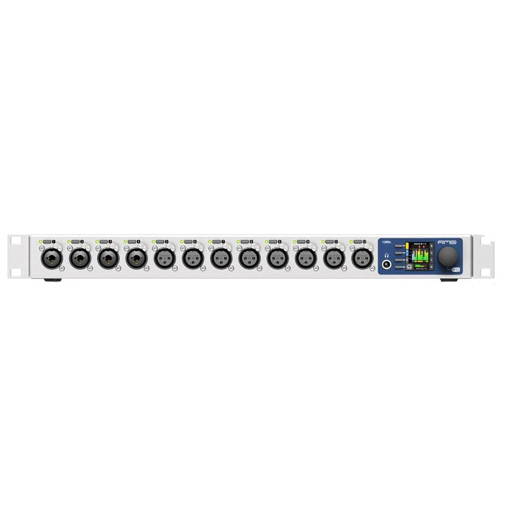 RME 12Mic-D 12-Channel Digitally Controlled Mic Preamp w/ Dante & MADI