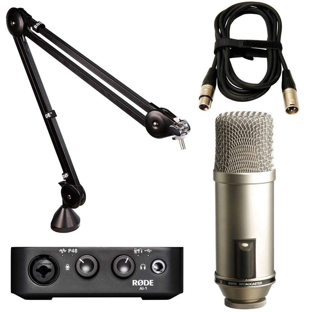 Rode Broadcaster Pack w/ AI1, PSA1 & XLR Cable (3m)