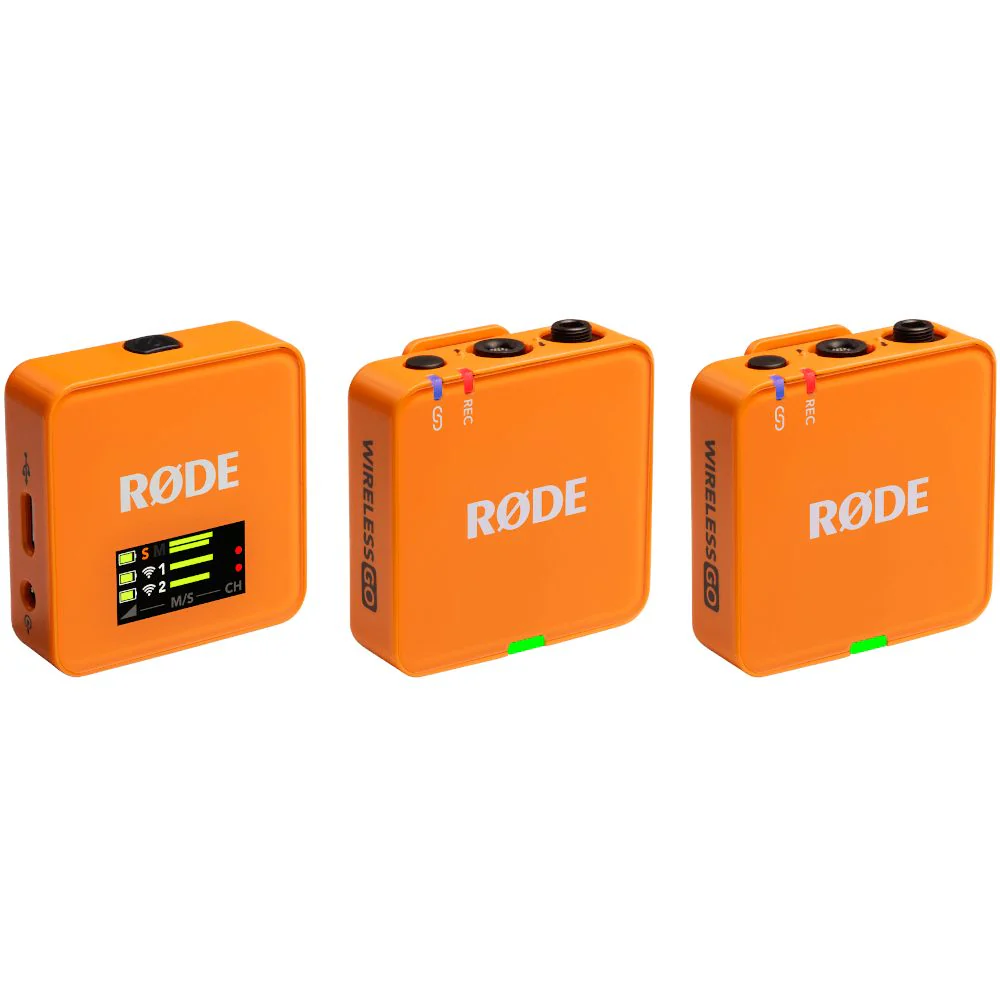 Rode Wireless GO Gen 3 Compact Wireless Microphone System (Orange)