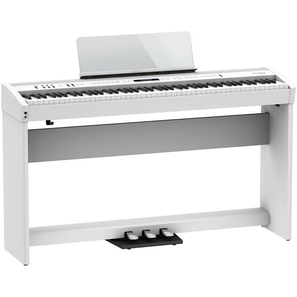 Roland FP60X Digital Piano w/ Stand & Pedals (White)