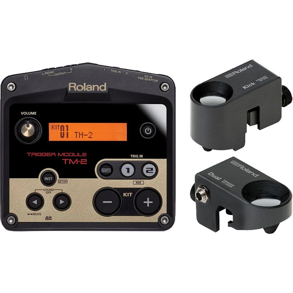 Roland TM2KS Kick & Snare Hybrid Drum Bundle w/ Trigger Modules & 2x Triggers