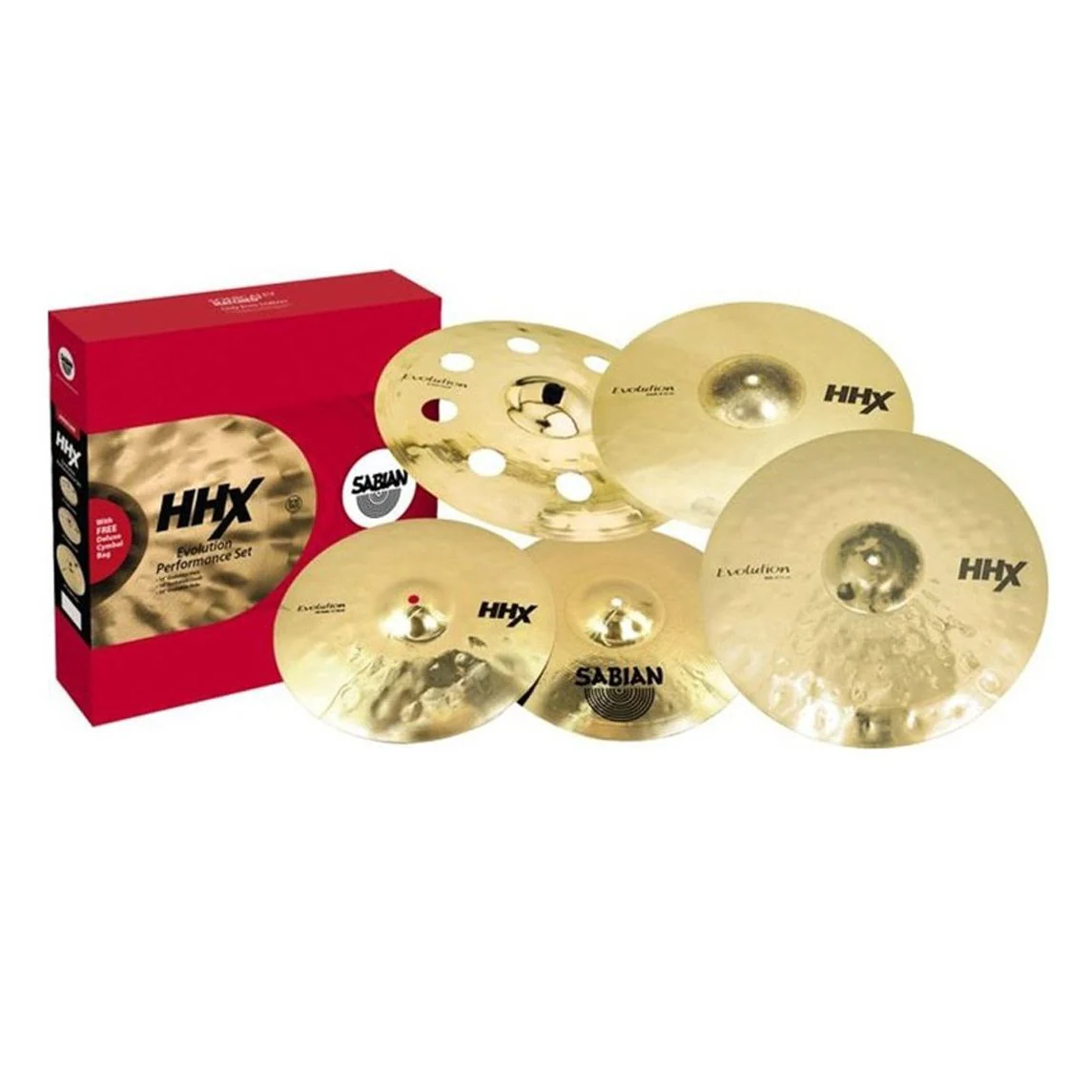 Sabian HHX Evolution Promotional Cymbal Pack w/ Free 18" O-Zone Cymbal