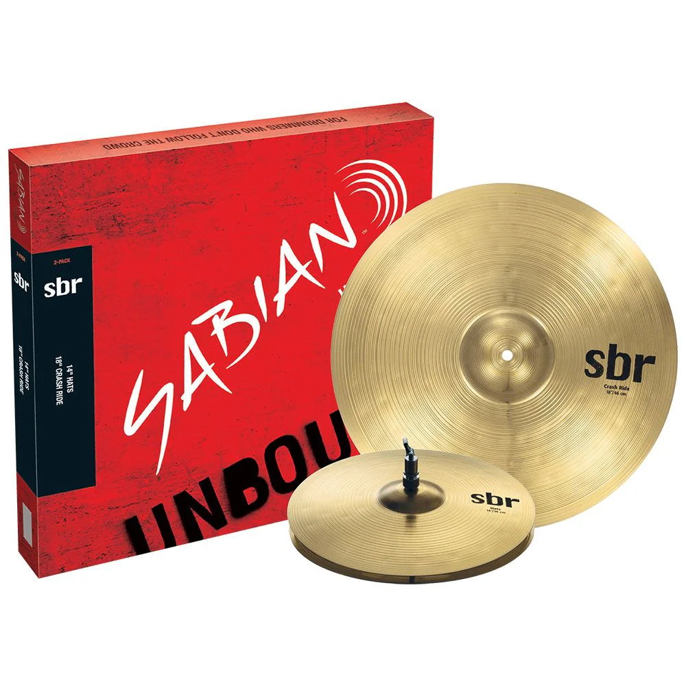 Sabian SBR 2 Cymbal Pack 14" SBR Hi-Hats & 18" SBR Crash Ride