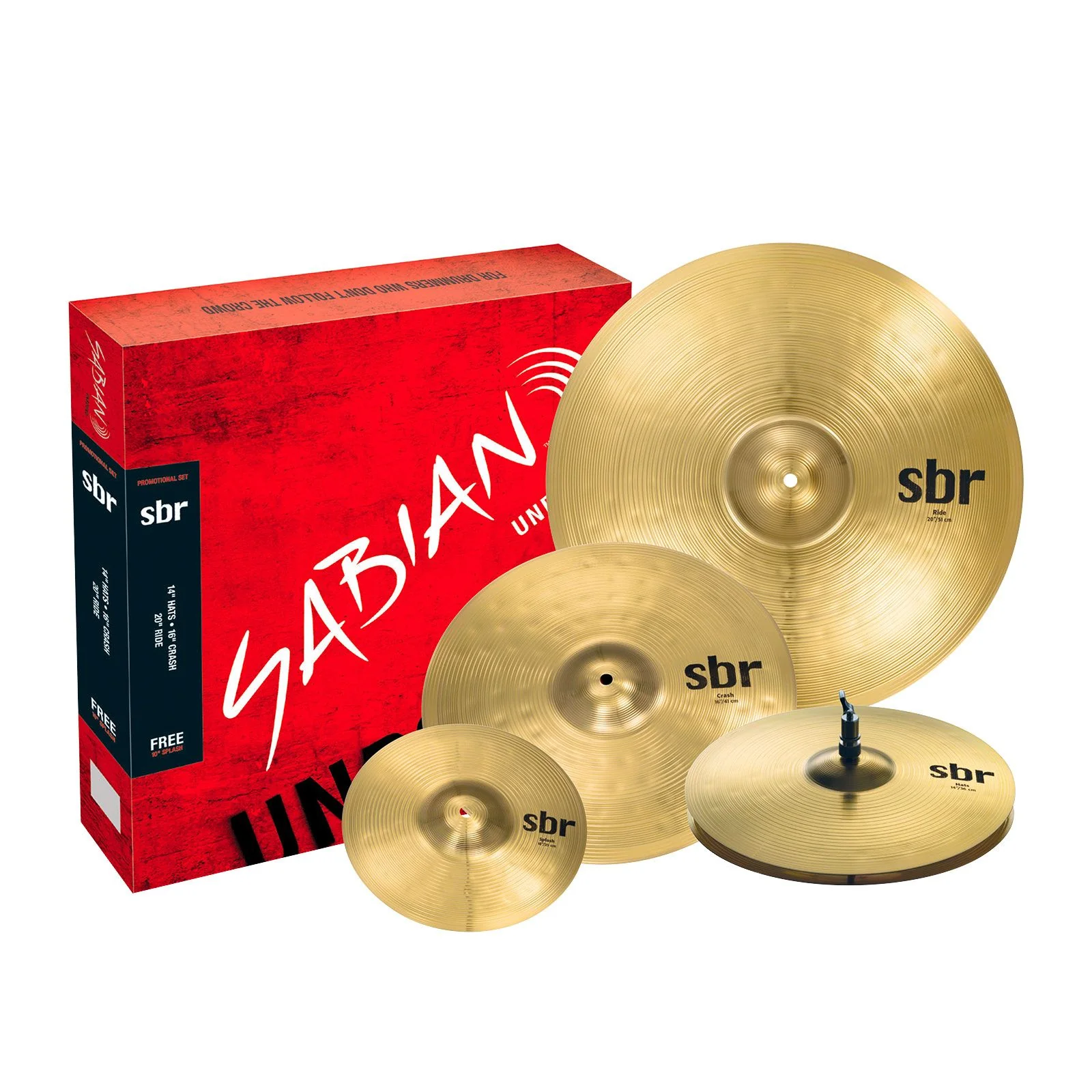 Sabian SBR Promotional Cymbal Pack with Bonus 10" Splash SBR5003G