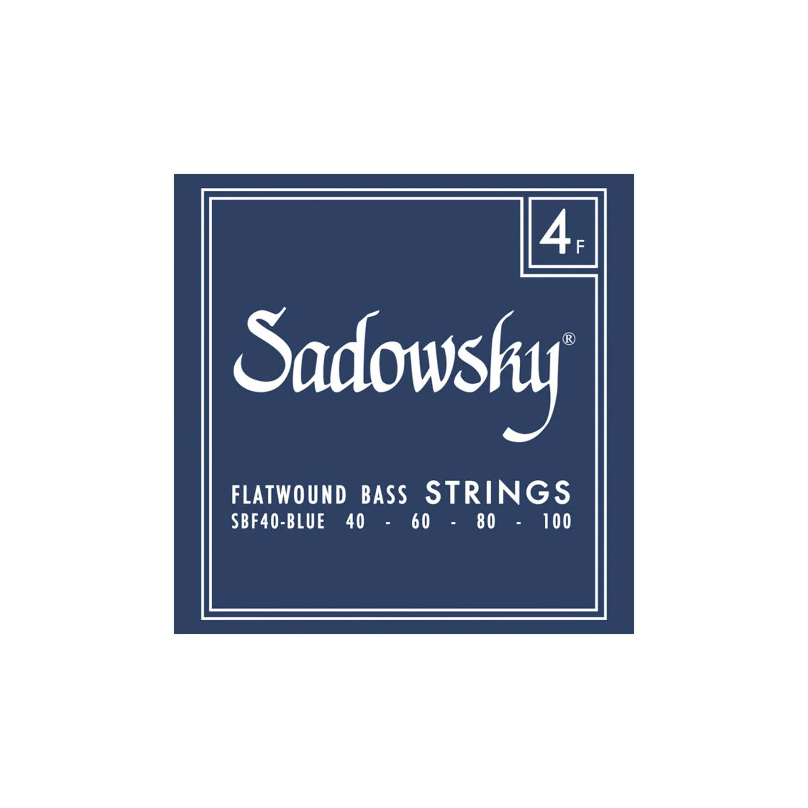 Sadowsky Blue Label Flatwound Bass Strings 40100 4 String