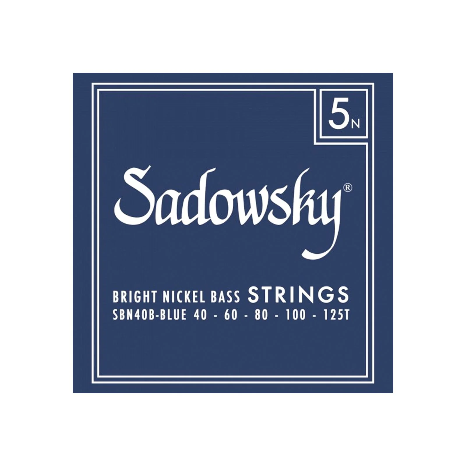Sadowsky SBN40B Blue Label Bright Nickel Bass Strings 40-125T