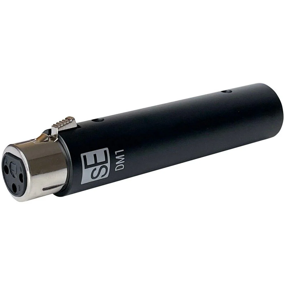 sE Electronics DM1 Dynamite Ultra-Slim Inline Microphone Preamplifier (Black)
