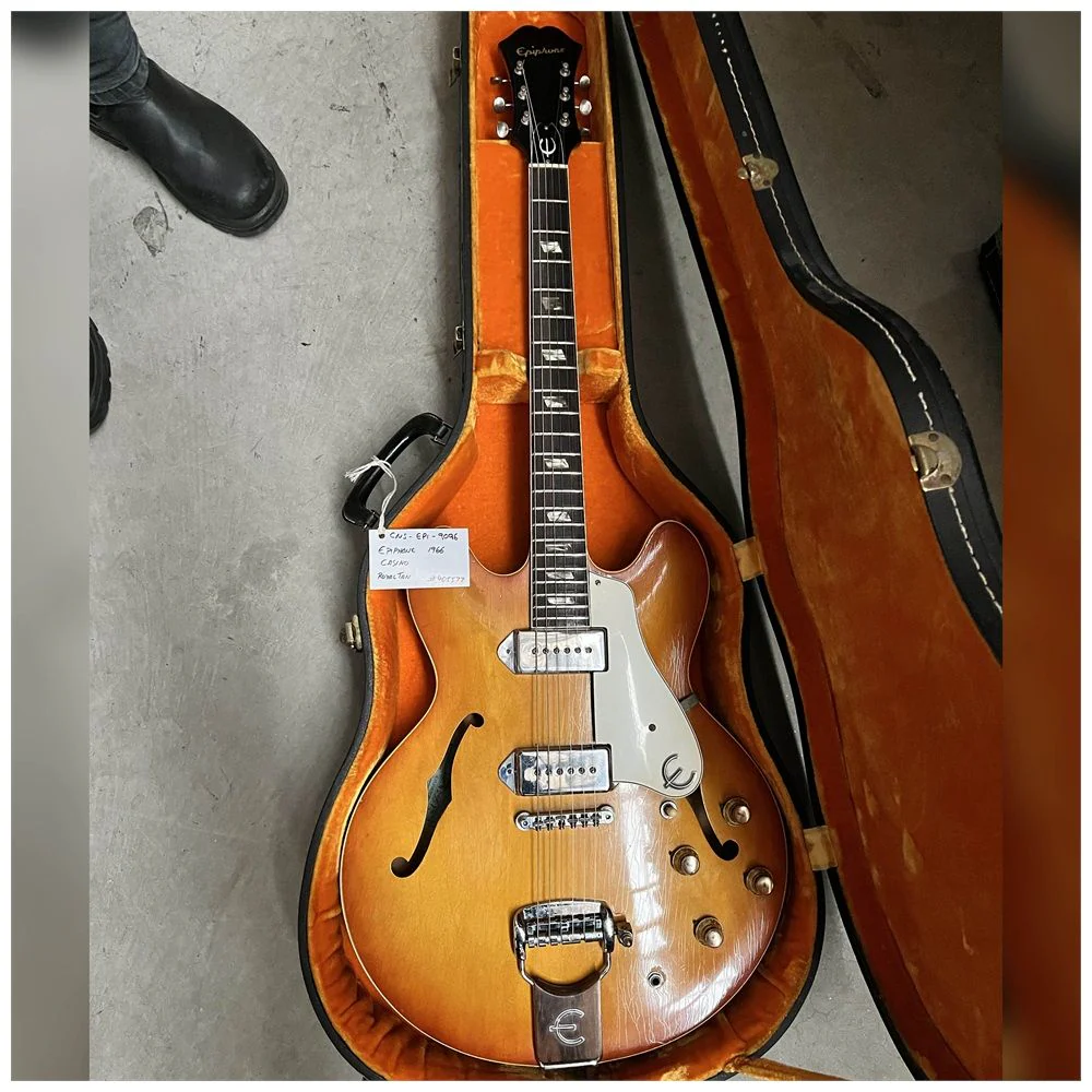 Secondhand Epiphone 1966 Casino Royal Tan w/Original Case (Consignment Stock) - Image 2