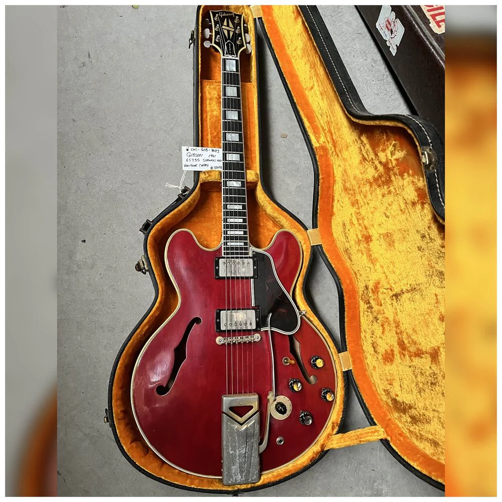 Secondhand Gibson 1961 ES 335 Sideways Trem VaritoneCherry (Consignment Stock) - Image 2
