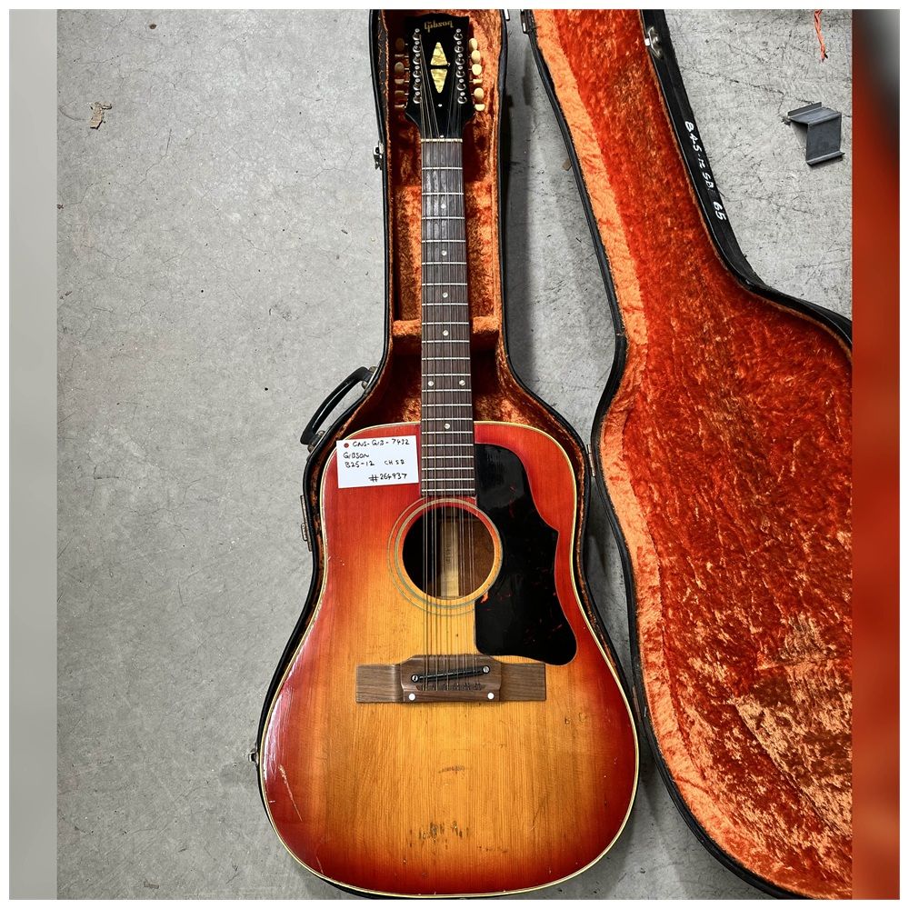 Secondhand Gibson 1965 B45-12 (Cherry Sunburst) - Image 2