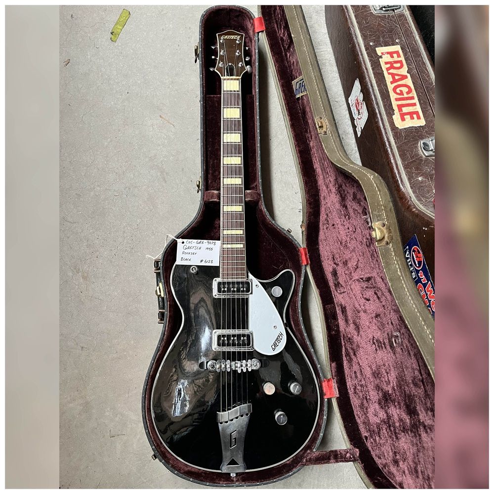 Secondhand Gretsch 1955 Rockjet Black w/Original Case (Consignment Stock) - Image 2
