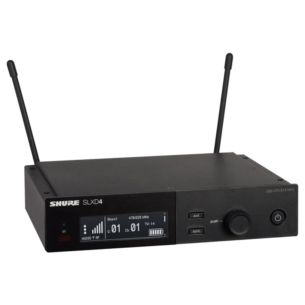 Shure SLXD4 Wireless Digital Receiver Frequency J54 562-600 MHz