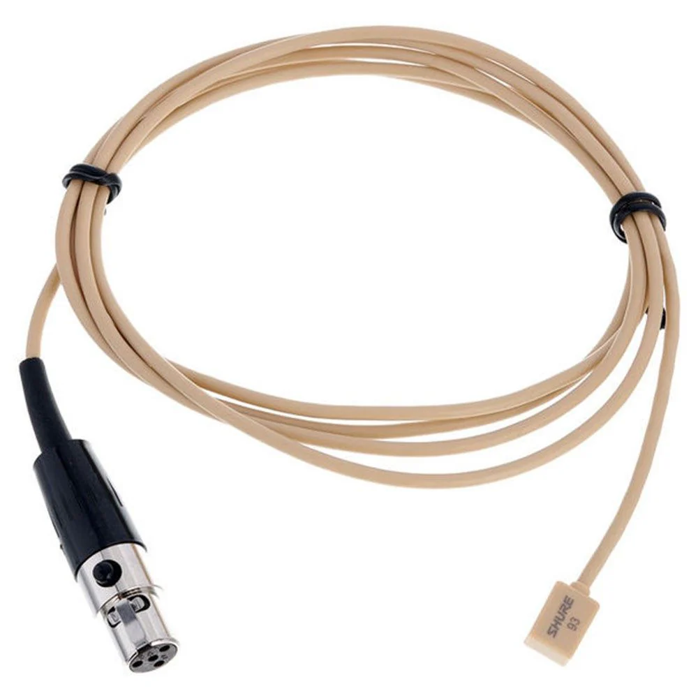 Shure WL93T Miniature Lavalier Mic w/ 1.2m Cable (Tan)