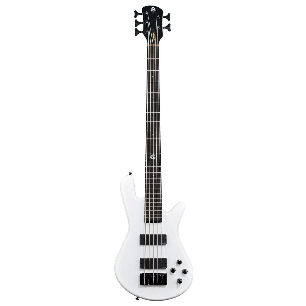 Spector NS Ethos HP 5 Electric Bass Guitar (White Sparkle Gloss)