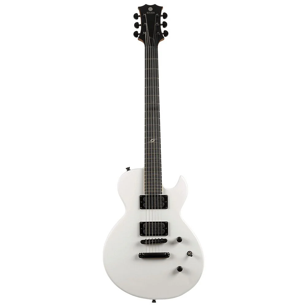 Spira L400MWH Electric Guitar w/ Spira Villian Humbucker Set (White)