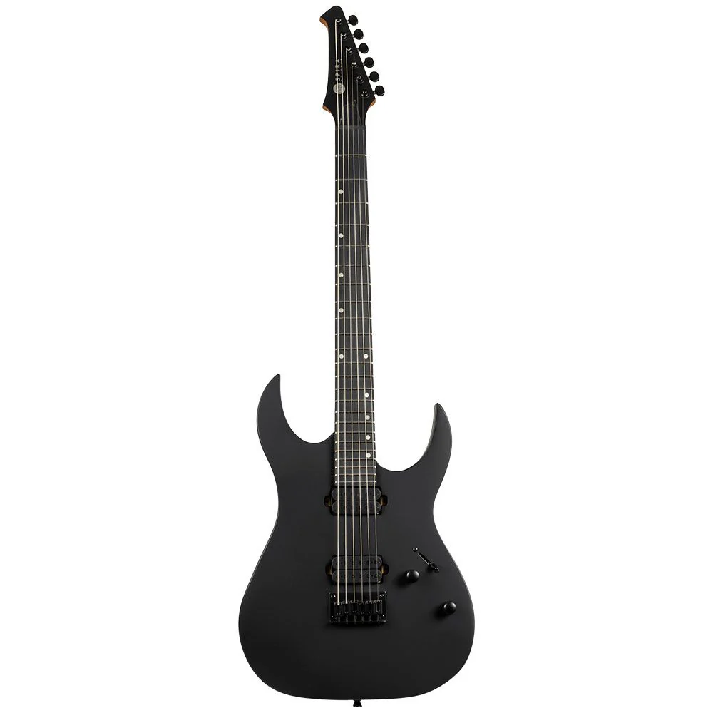 Spira S-400-MBK-LH Left-Handed Electric Guitar (Satin Black)