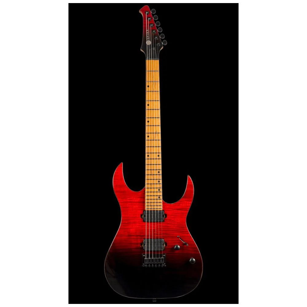 Spira S-450TRD Electric Guitar w/ Spira Villian Humbucker Set (Trans Red/Black)