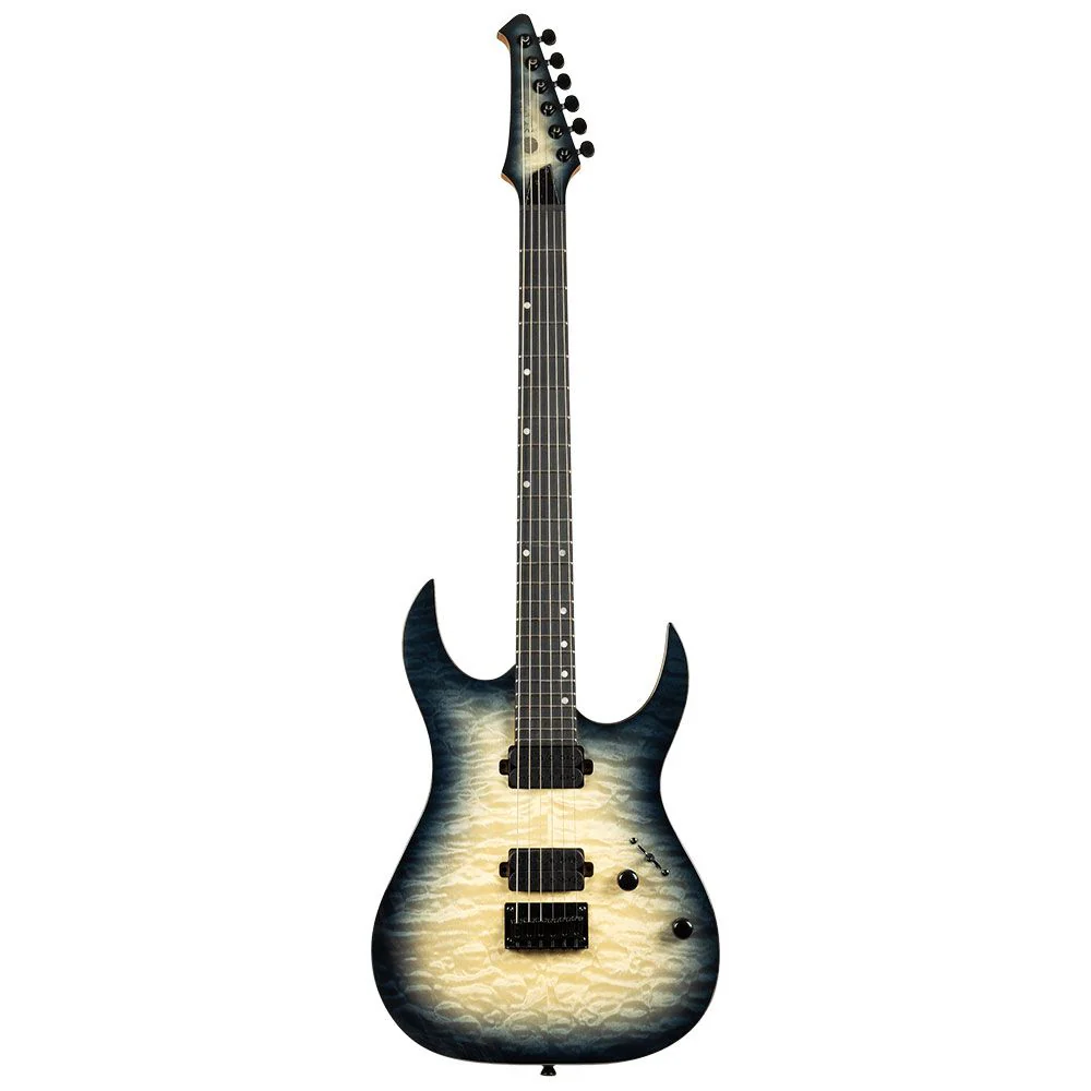 Spira S500QGYE Electric Guitar Quilted Maple Top (Transparent Grey)