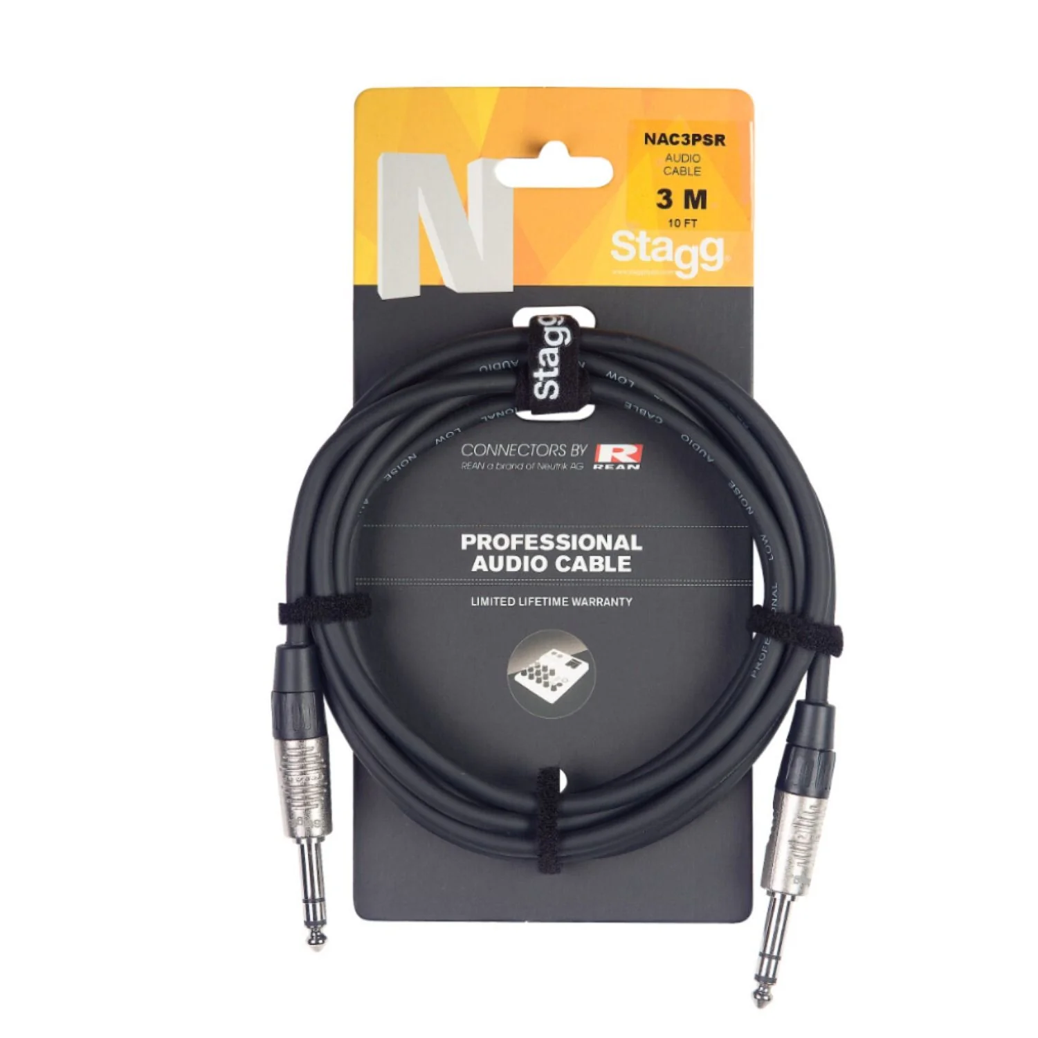 Stagg TRS to TRS 3m Audio Cable