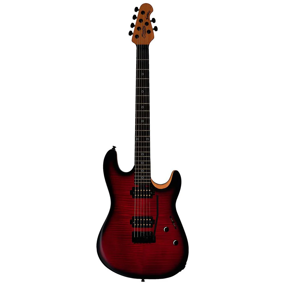 Sterling by Music Man Rebea Massaad Sabre Electric Guitar (Blood Flame Burst)
