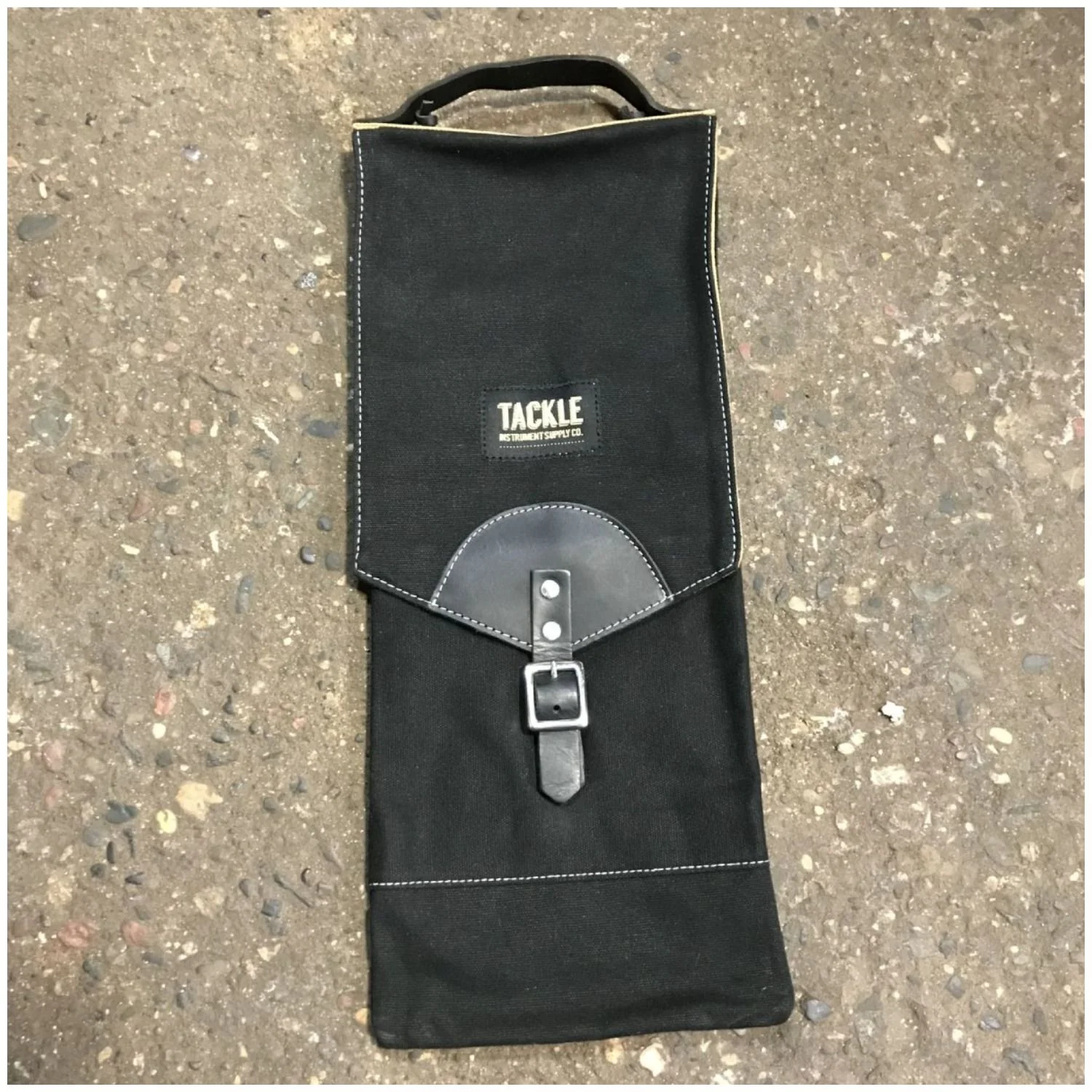 Tackle Compact Waxed Canvas DrumStick Bag Black CSBBK
