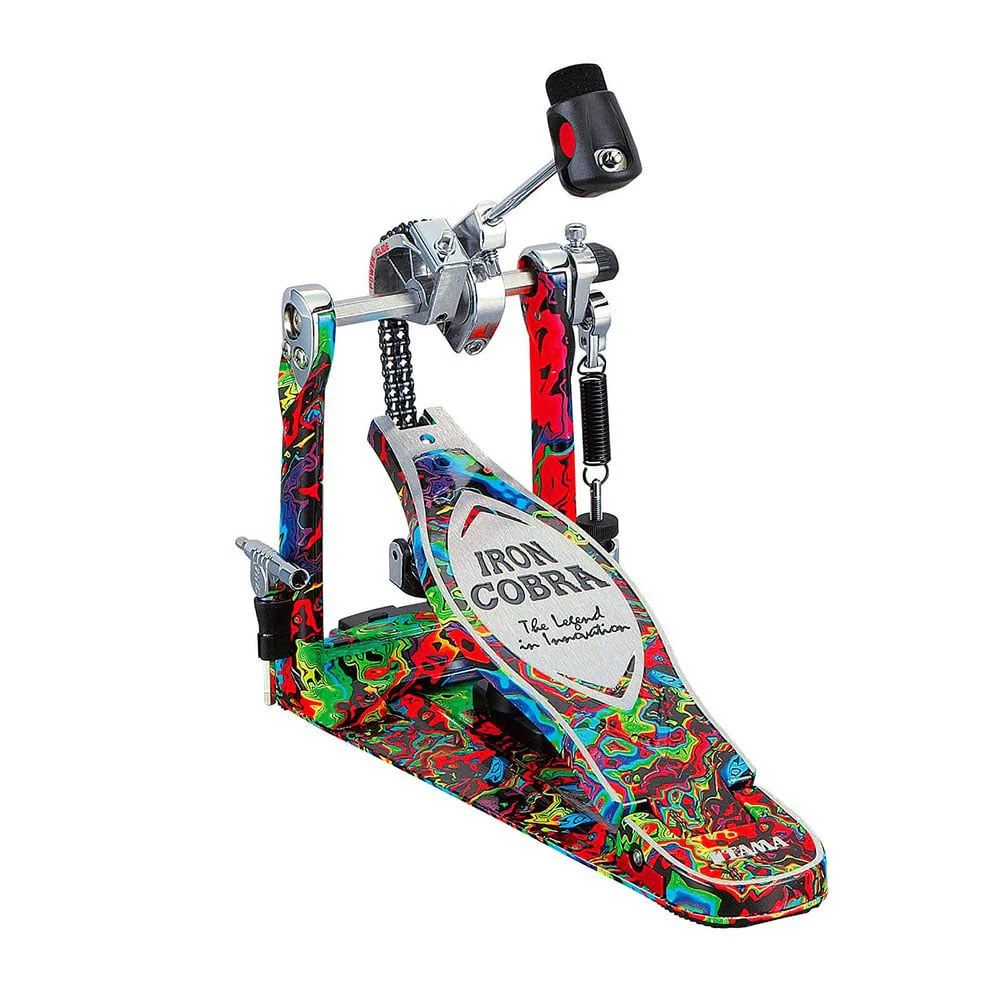 Tama 50th Anniversary Iron Cobra Power Glide Pedal (Marble Psychedelic Rainbow)