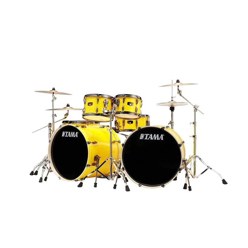 Tama Imperialstar Ltd 7pc Drum Kit Inspired by Lars Ulrich w/ BN Hardware (Electric Yellow)