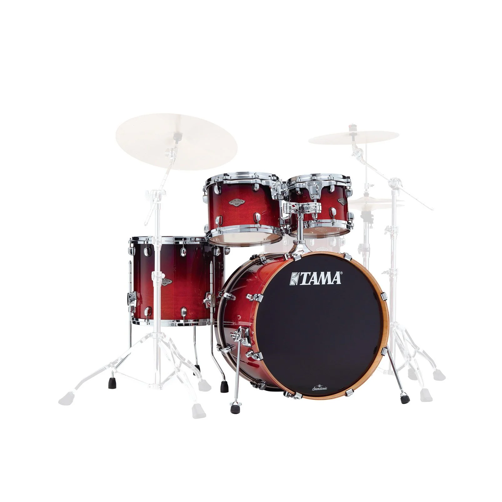 Tama Starclassic Performer 4-Piece Shell Pack w/ 22" Bass Drum (Dark Cherry Fade)