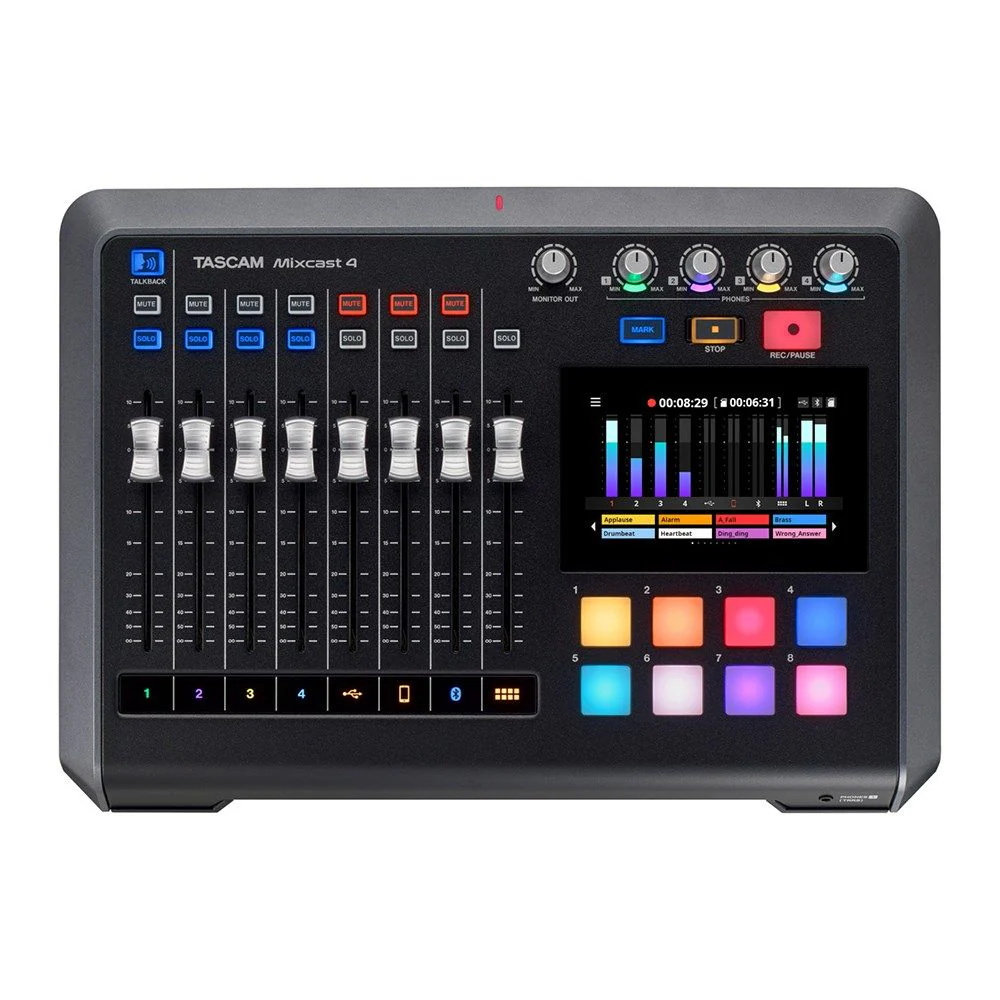Tascam Mixcast 4 Podcast Station w/ Built-In Recorder / USB Audio Interface