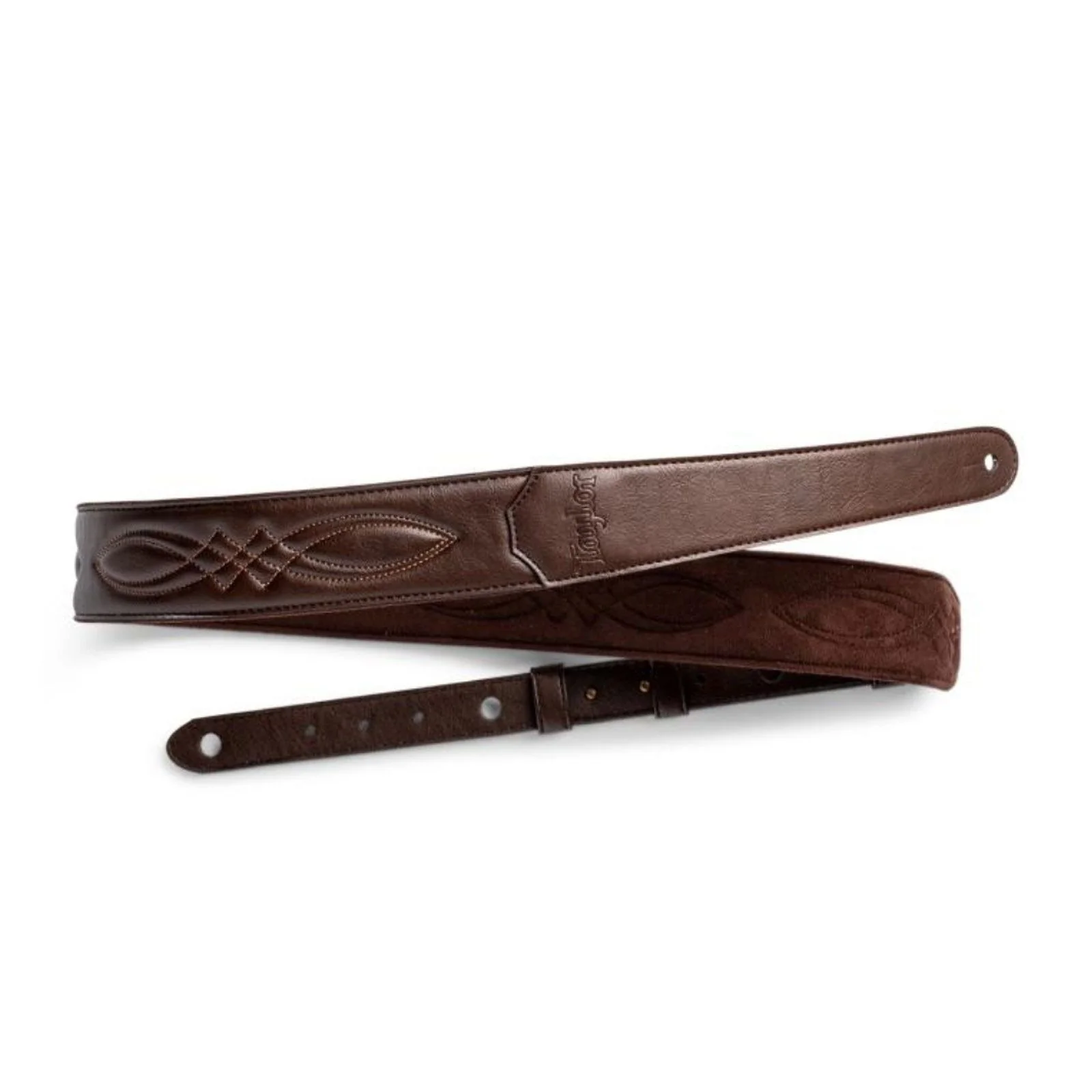 Taylor 2" Vegan Leather Guitar Strap (Chocolate Brown)