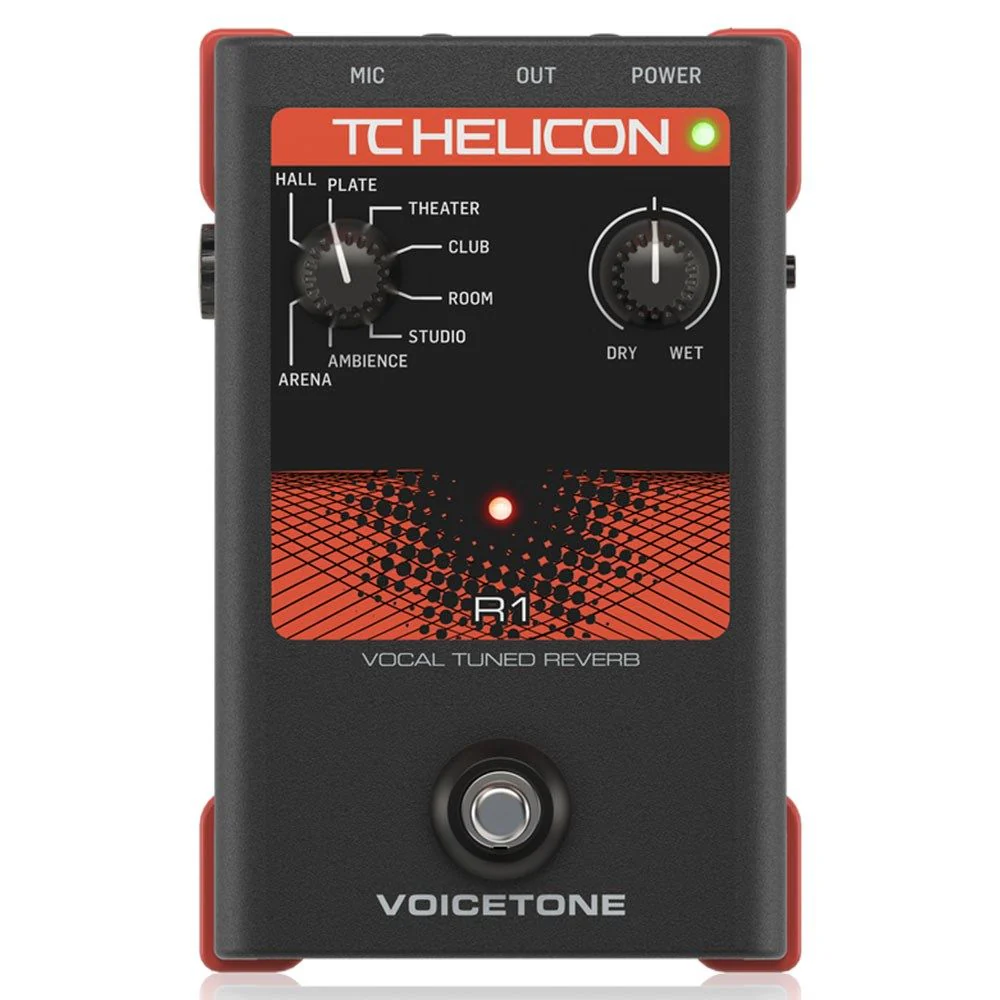 TC Helicon VoiceTone R1 Studio-Quality Live Vocal Reverb Pedal