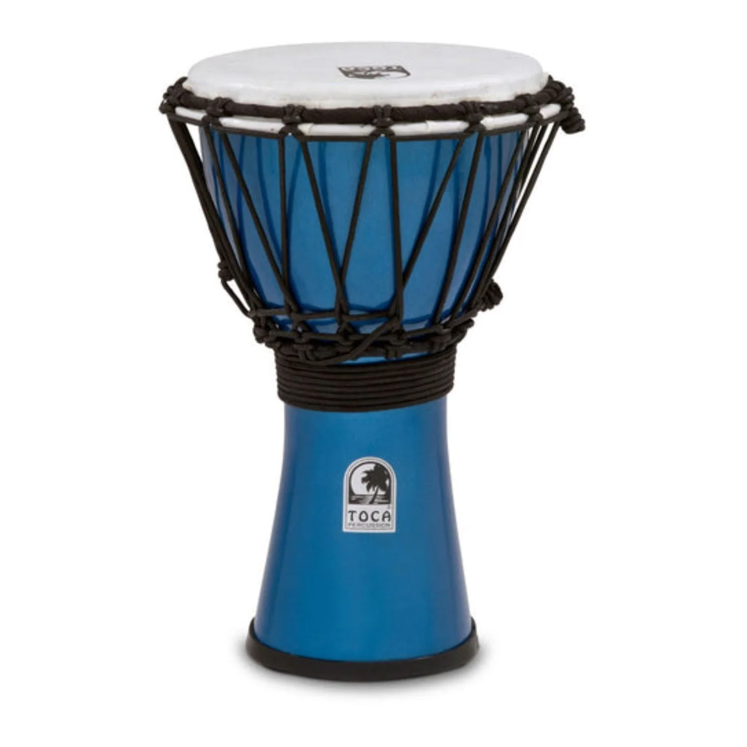 Toca 7" Freestyle Coloursound Djembe (Blue Metallic)