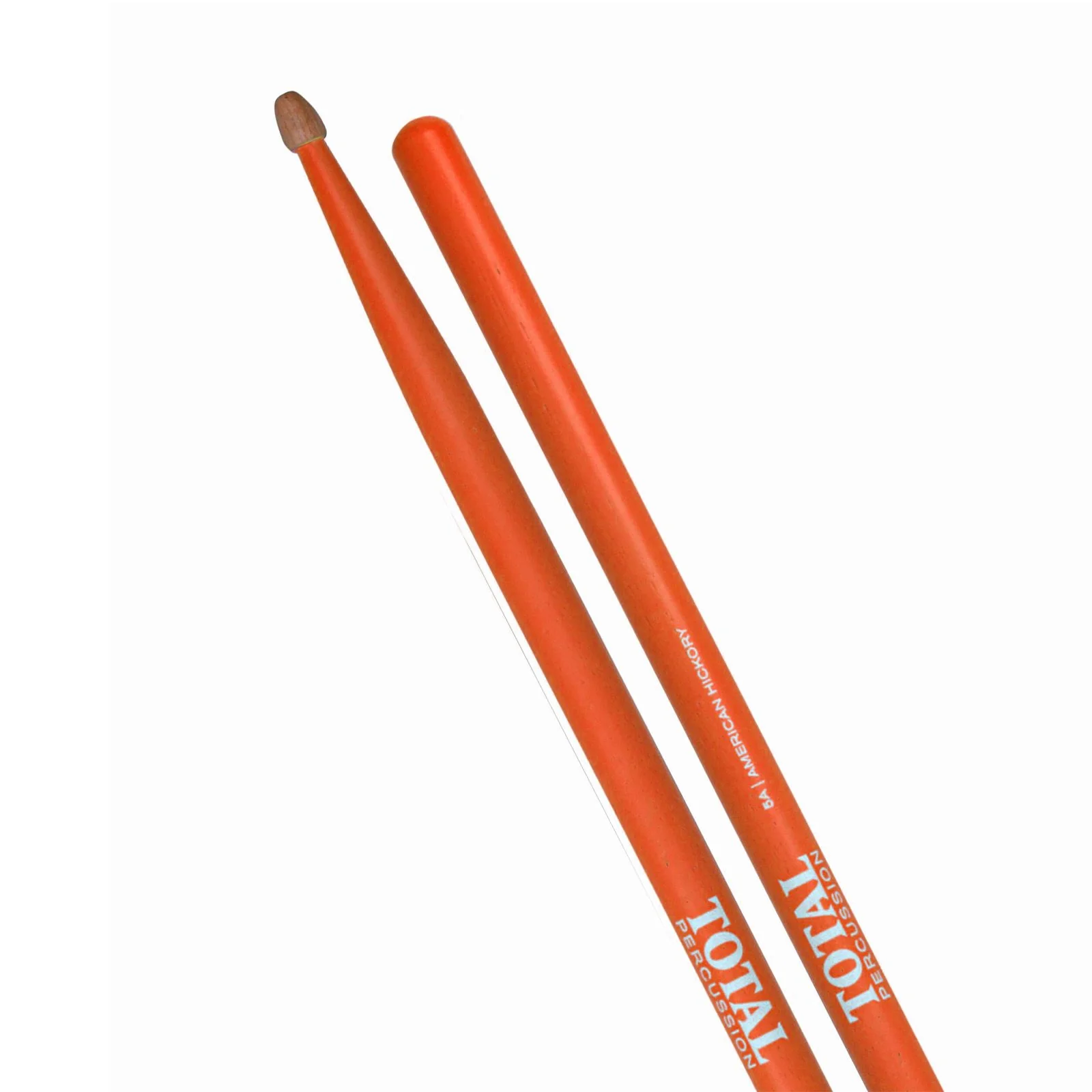 Total Percussion 5A Wood Tip Drum Sticks Fluro Orange