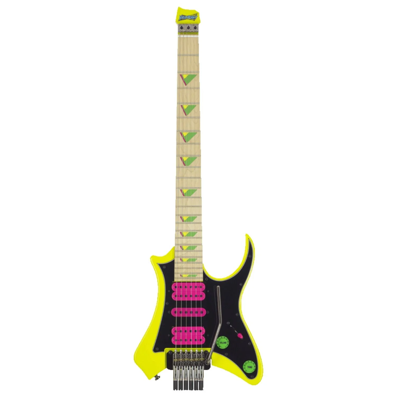 Traveler Guitar Vaibrant 88 Deluxe Headless Electric (Electric Yellow)