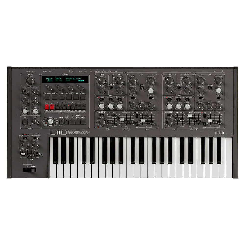 UDO Audio DMNO 8-Voice Polyphonic 2-Part Multitimbral Hybrid Analog Synth (Black)