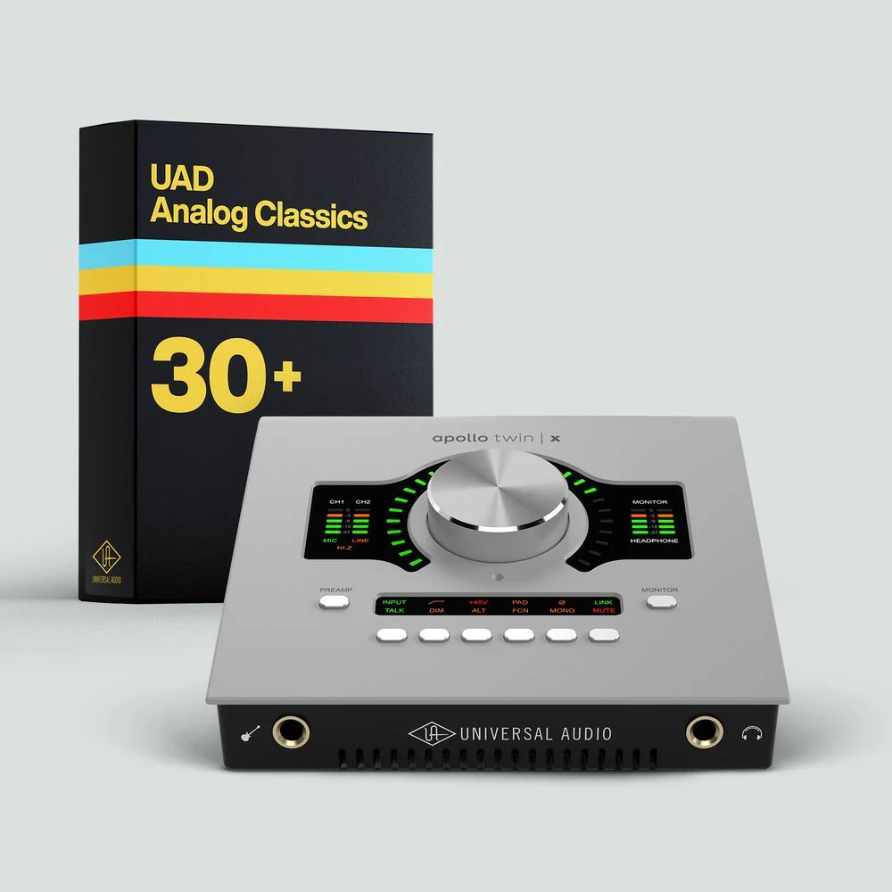 Universal Audio Apollo Twin X Quad Gen 2 TB3 Audio Interface w/ Analog Classics Bundle